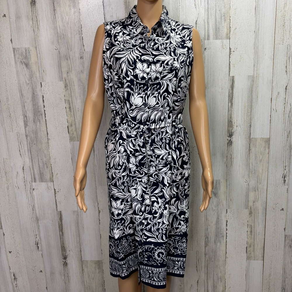 Charter Club Floral‎ Sleeveless Shirtdress